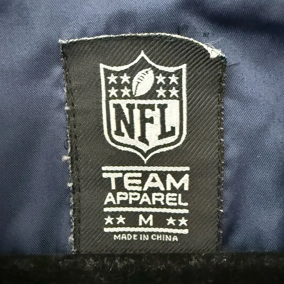 NFL Patriots Women's Gray Sherpa Full-Zip Hoodie with Navy Trim - Picture 2 of 2